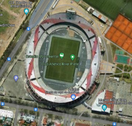 estadio River Plate google maps