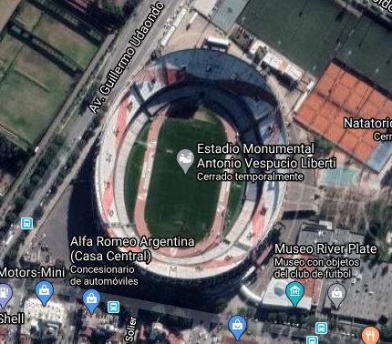 River Plate google map