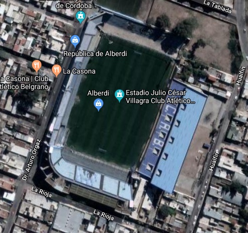 estadio belgrano cordoba maps