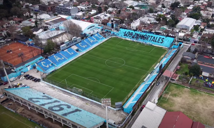 Temperley vista aerea estadio Alfredo beranger