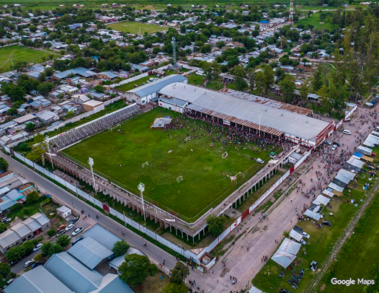 cancha San Antonio Ranchillos vista desde el aire