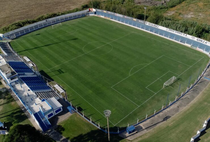 vista aerea cancha Deportivo Argentino Monte Maíz