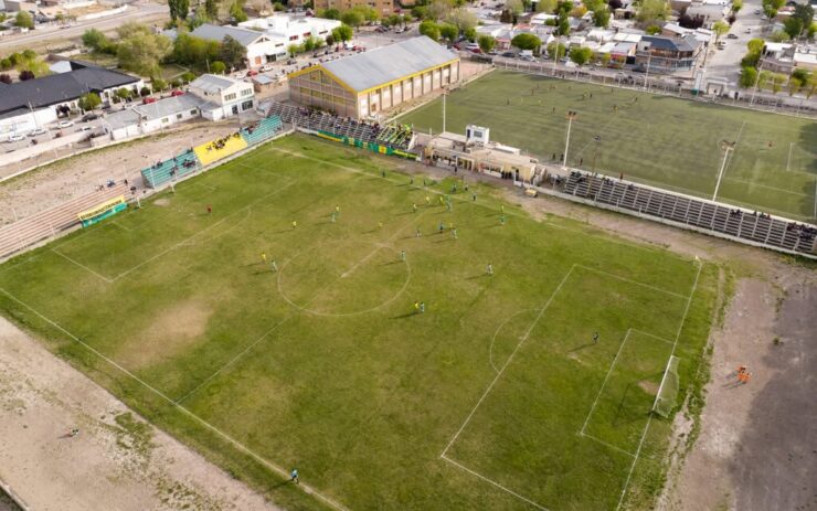Unión de Zapala vista aérea cancha Unión de Zapala