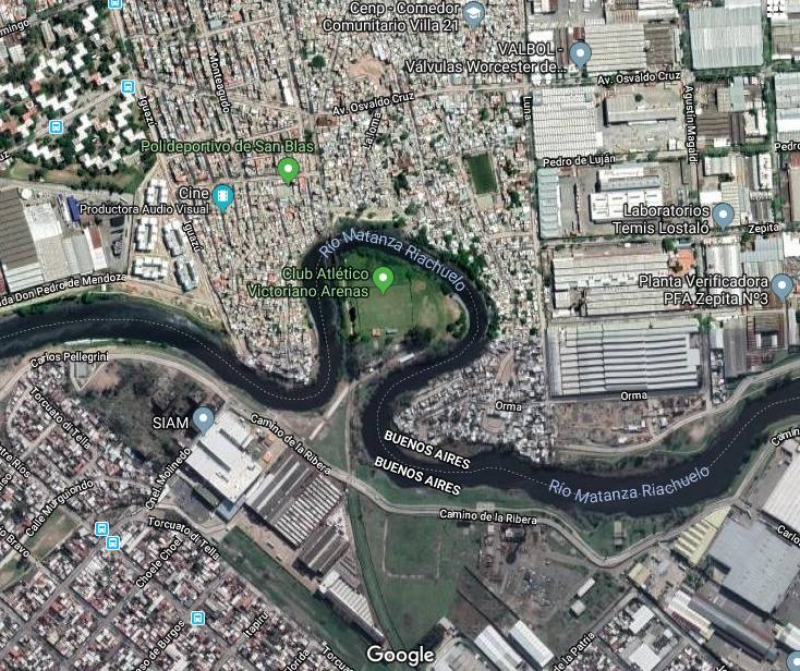 cancha victoriano arenas google map